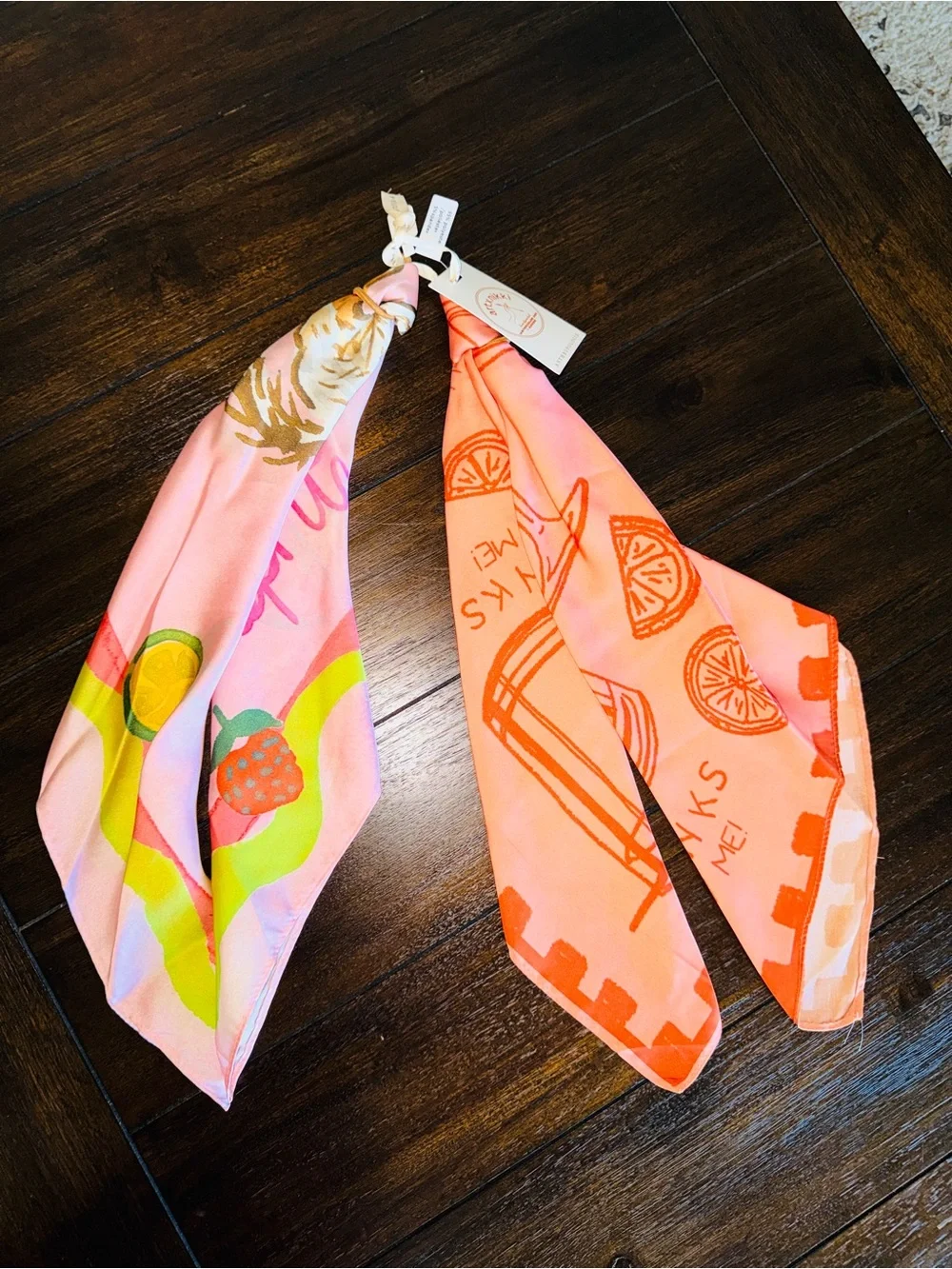 NWT - Nikki Ackerman + Anthropologie - ArtXNikki Head Scarves, Set of 2